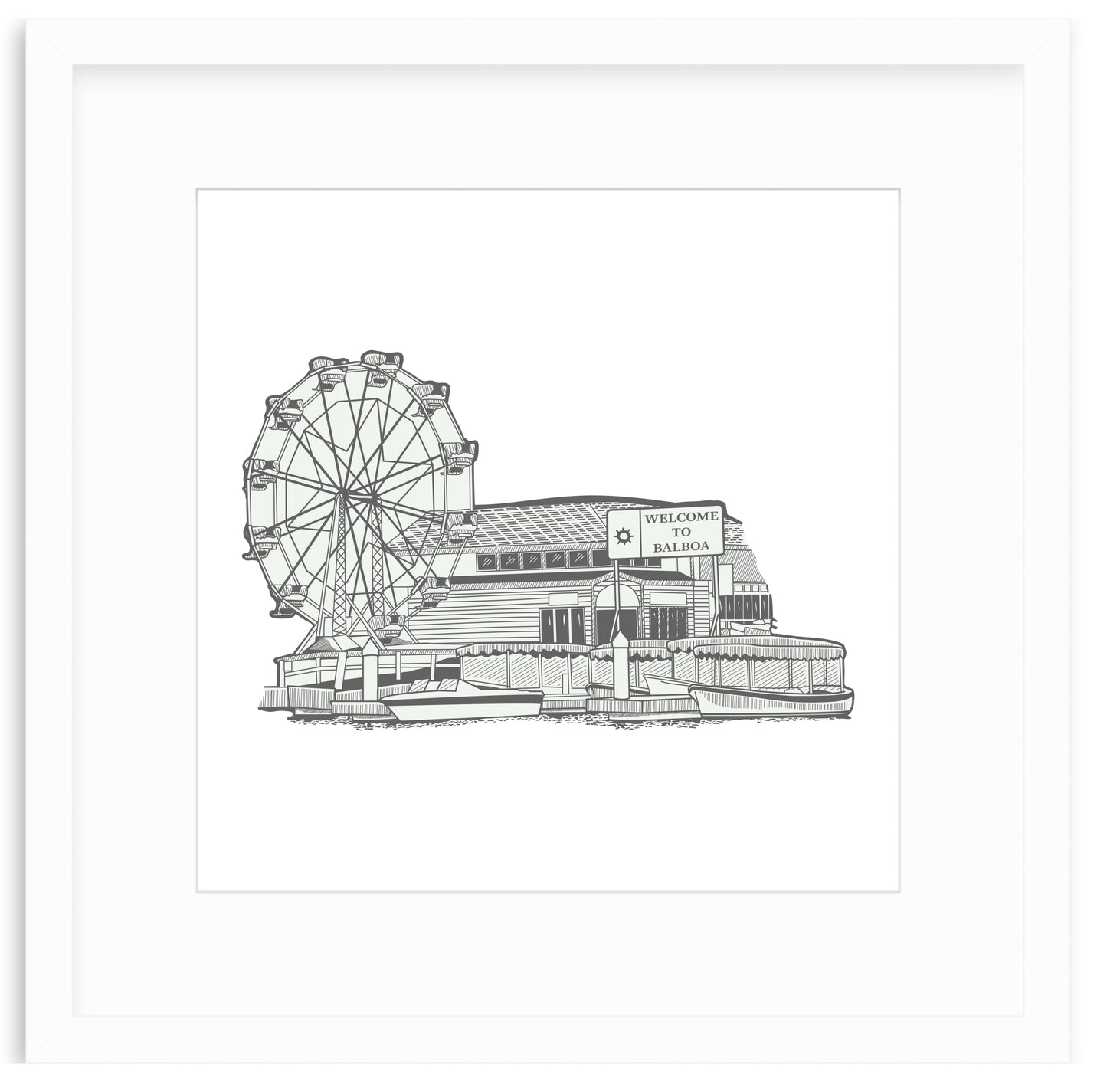 Balboa Fun Zone Framed Art Print