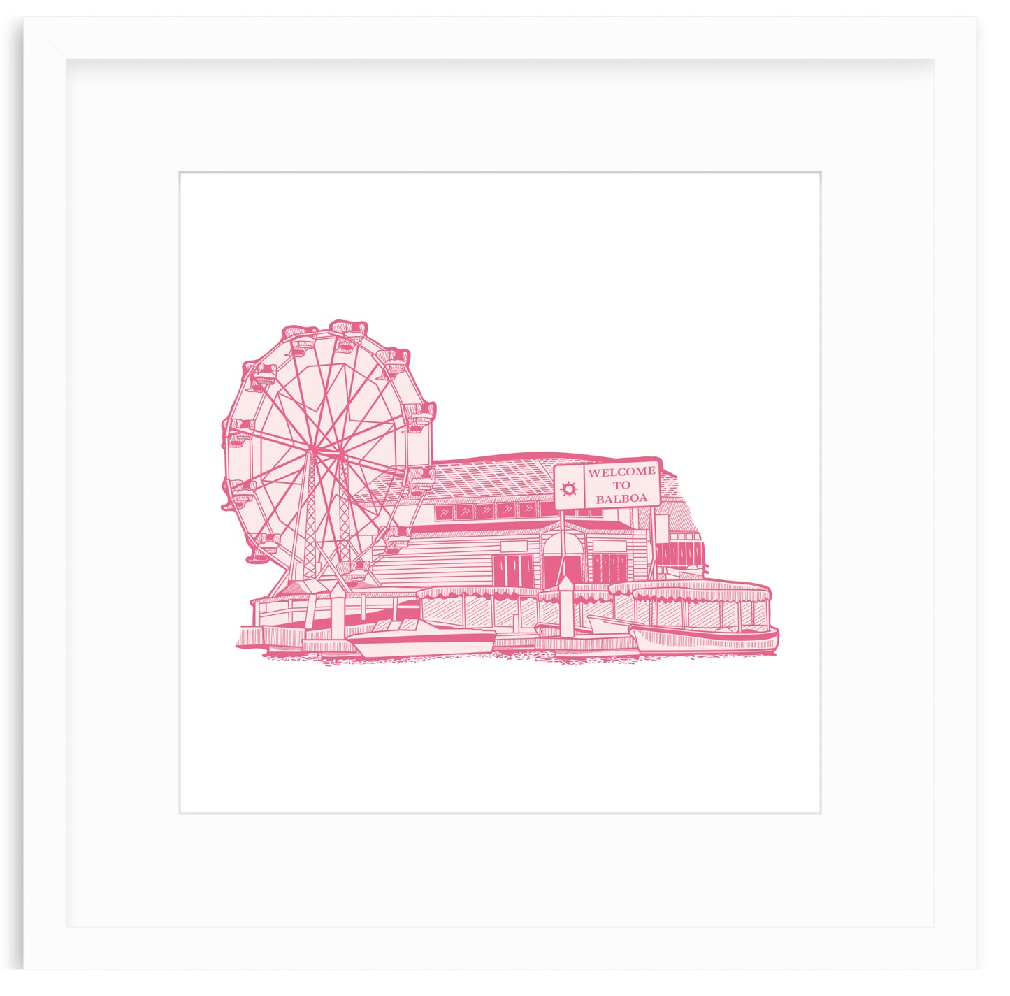 Balboa Fun Zone Framed Art Print