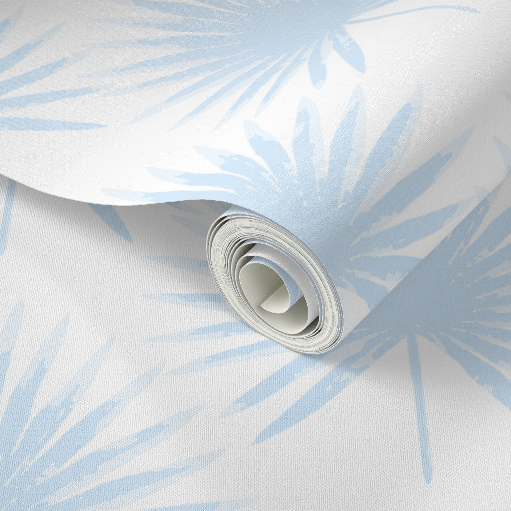 Linen Palm Leaves Wallpaper