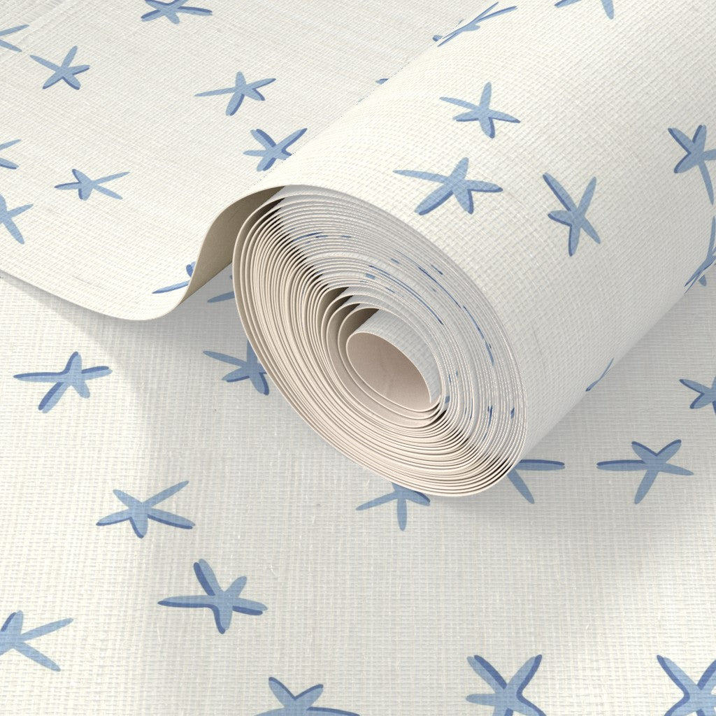 Ikat Seastars Grasscloth