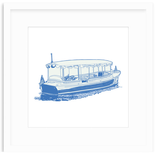 Duffy Boat Framed Art Print