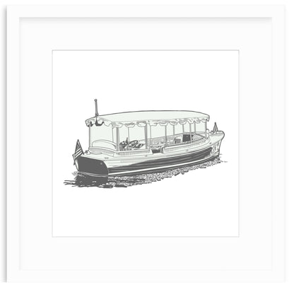 Duffy Boat Framed Art Print
