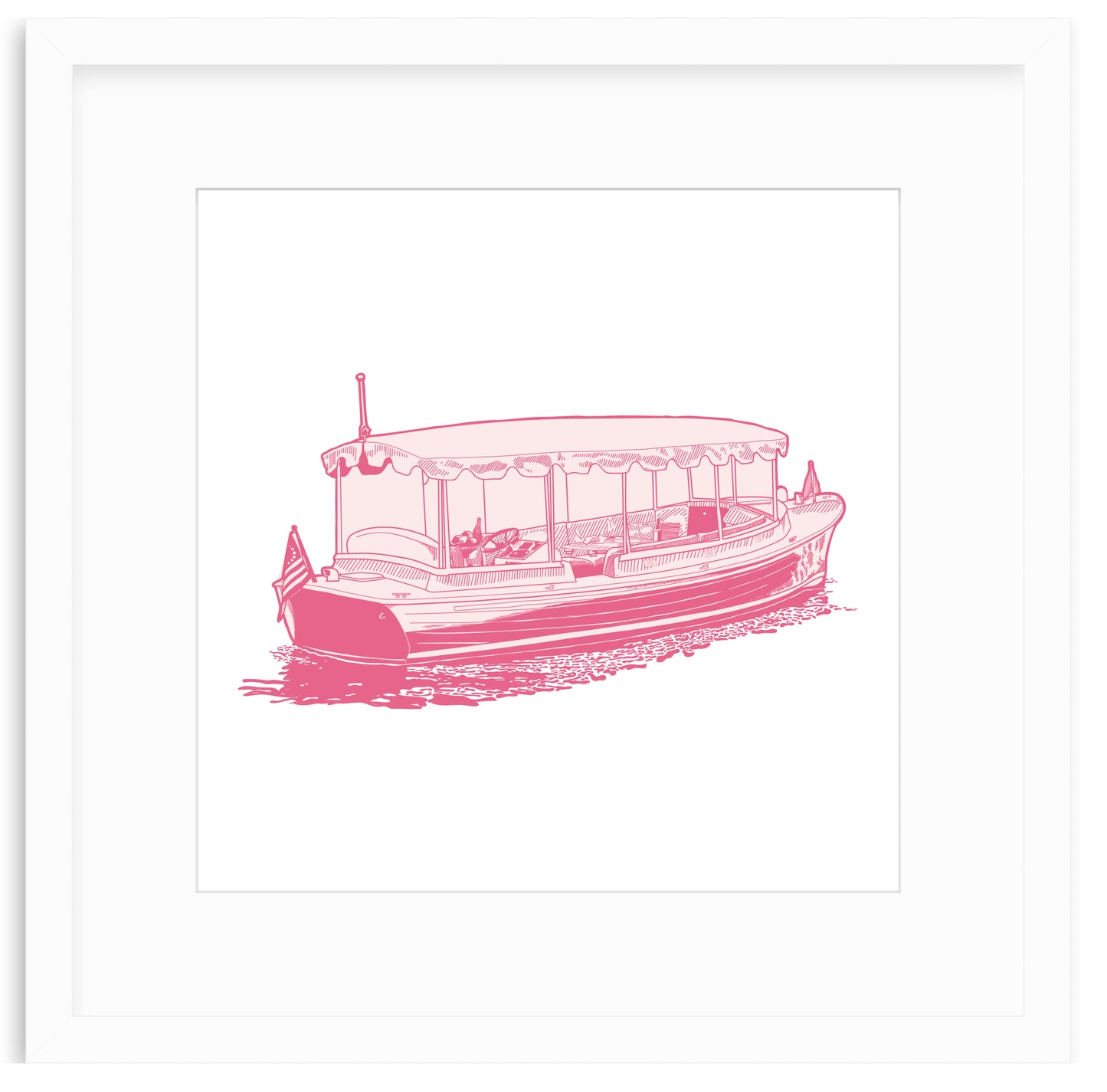 Duffy Boat Framed Art Print