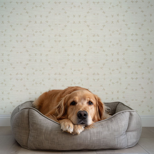 Ikat Seastars Grasscloth