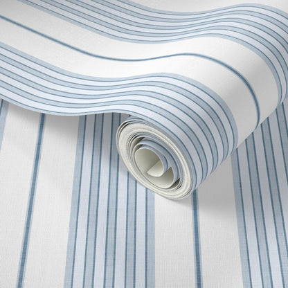 Vintage Ticking Stripes Wallpaper