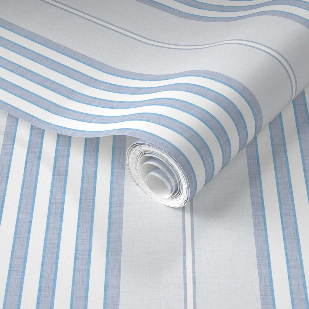 Vintage Ticking Stripes Wallpaper