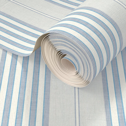 Vintage Ticking Stripes Wallpaper