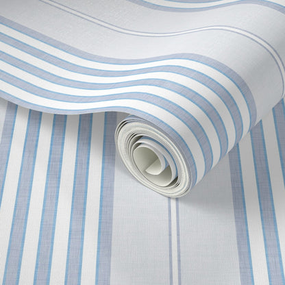 Vintage Ticking Stripes Wallpaper