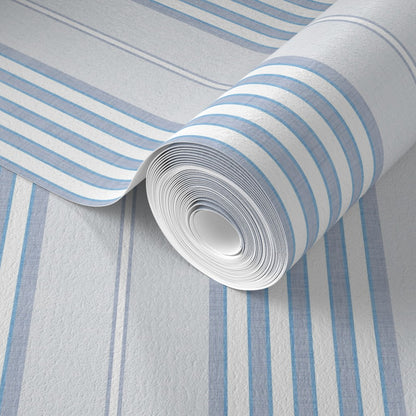 Vintage Ticking Stripes Wallpaper
