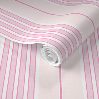 Vintage Ticking Stripes Wallpaper