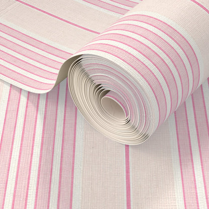 Vintage Ticking Stripes Wallpaper