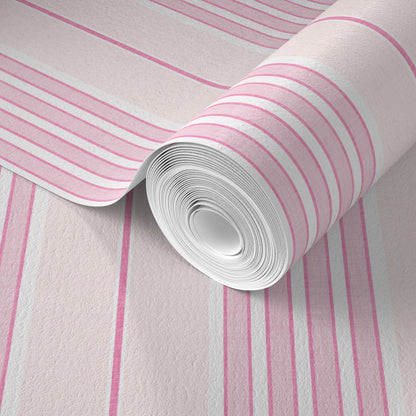 Vintage Ticking Stripes Wallpaper