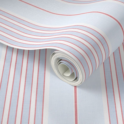Vintage Ticking Stripes Wallpaper