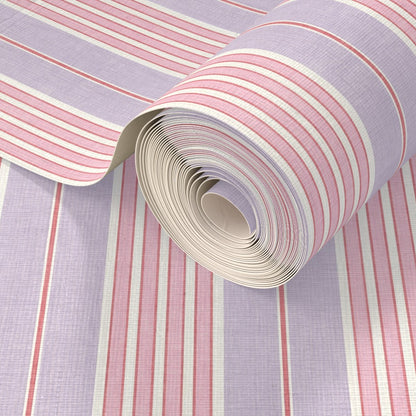 Vintage Ticking Stripes Wallpaper