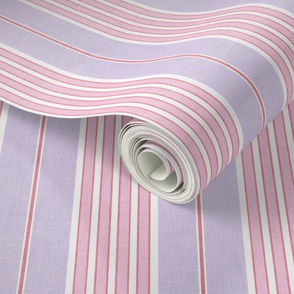 Vintage Ticking Stripes Wallpaper