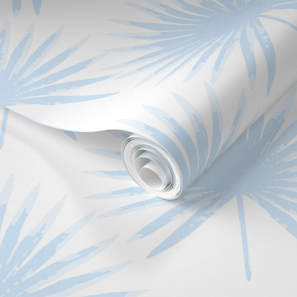 Linen Palm Leaves Wallpaper