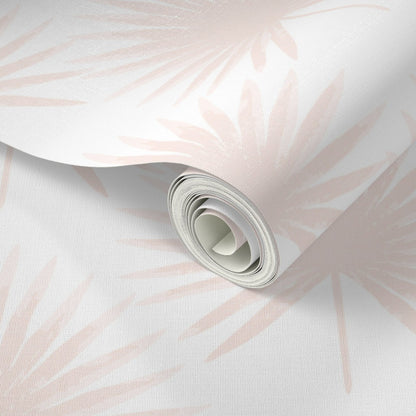 Linen Palm Leaves Wallpaper
